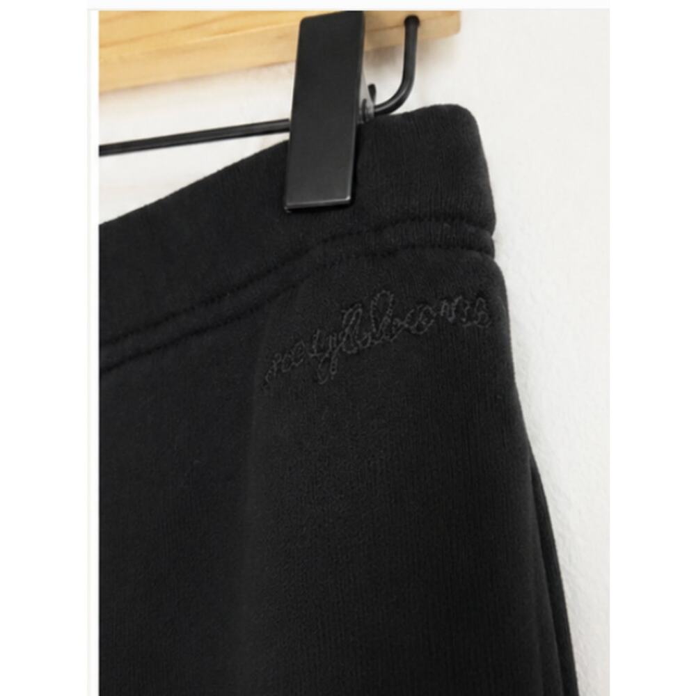 NEW Rag & Bone Terry Wide Leg Sweatpants Black XS - Picture 5 of 6
